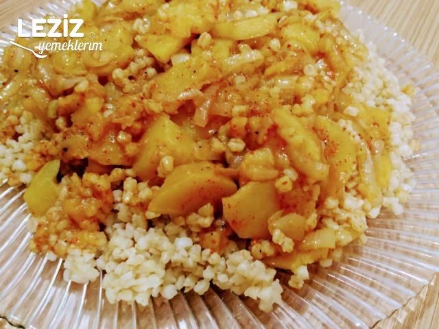 Patatesli Soğanlı Döğme Pilavı