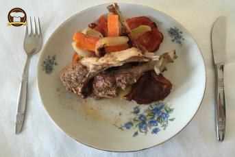 Fırın Torbasında  Sebzeli Pirzola