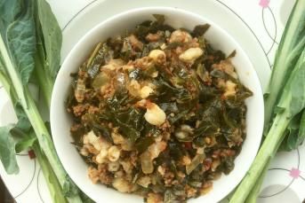 Etli Mısırlı Karalahana Yemeği