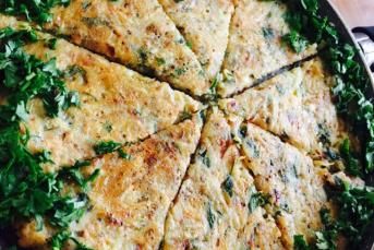 Börek Tadında Patatesli Omlet