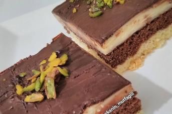 Çikolata Muhallebili Pasta