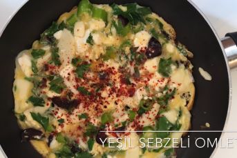 Yeşil Sebzeli Omlet