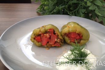 Etli Biber Dolması Yapımı
