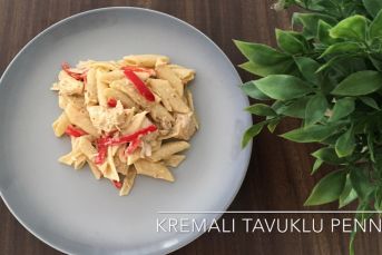 Kremalı Tavuklu Penne