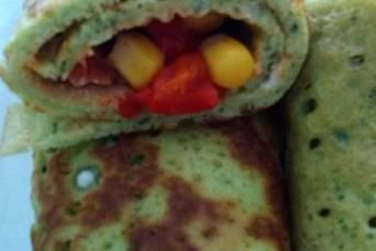 Ispanaklı Krepte Sarma Salata