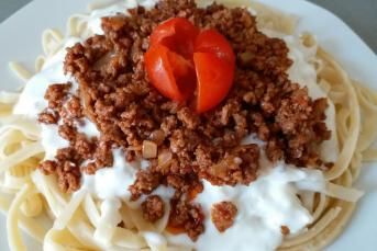 Kıyma Soslu Makarna