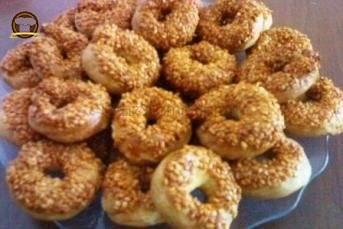 Susamlı Halka Kurabiye