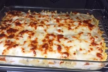 Tavuklu Fırın Makarna