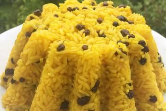 Safranlı Kuş Üzümlü Pilav