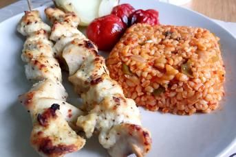 Marineli Tavuk Çöp Şiş (Fırında)