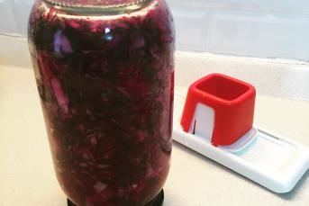 Mor Lahana Turşusu Yapılışı