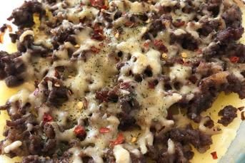 Fırında Kıymalı Patates Püresi