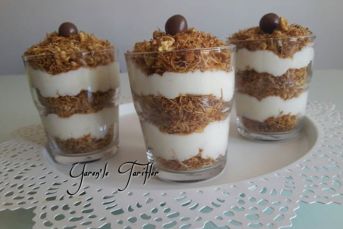 Kadayıflı Muhallebi Tatlısı