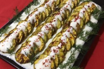 Kızartma Tadında Fırında Kabak