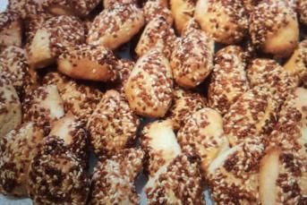 Kavrulmuş Susamlı Tuzlu Kurabiye