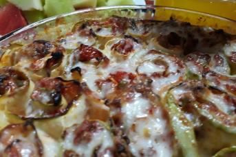 Fırında Kıymalı Kabak