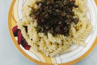 Kıyma Soslu Makarna