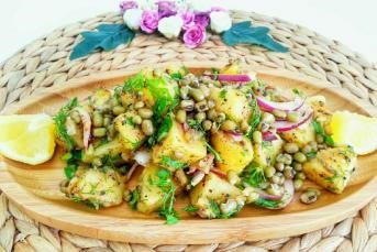 Maş Fasulyeli Patates Salatası