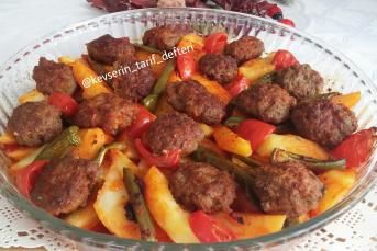 Fırında Pratik Köfte Patates