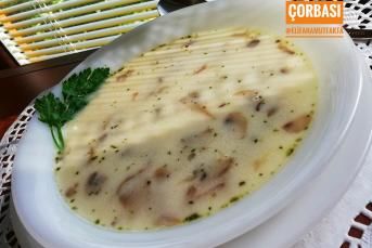 Nefis Kremalı Mantar Çorbası