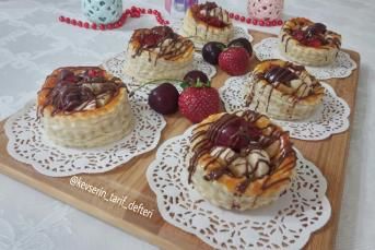 Meyveli Çikolatalı Milföy Çanakları