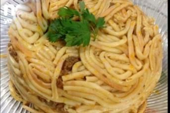 Bolonez Soslu Makarna (Fırında - Kalıpta)