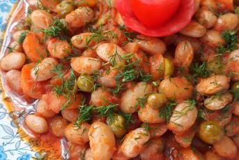 Nefis Zeytinyağlı Bezelyeli Barbunya