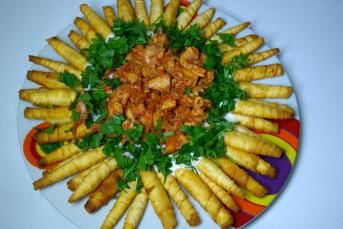 Tavuklu Çıtır Çıtır Kozalak Mantı