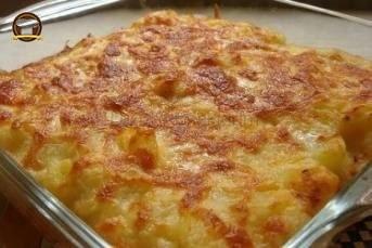 Fırında Peynirli Patates