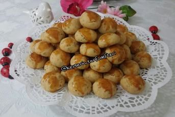 Lokmalık Susamlı Biberli Çörekotlu Kurabiye