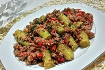 Fırında Kıymalı Kabak Kalye