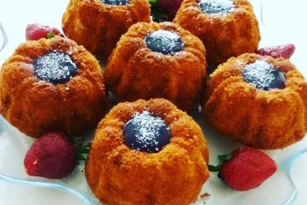 Tarçınlı Cevizli Havuçlu Kek