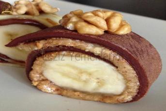 Çikolatalı Ve Muzlu Krep - Vanilyalı Dondurma İle