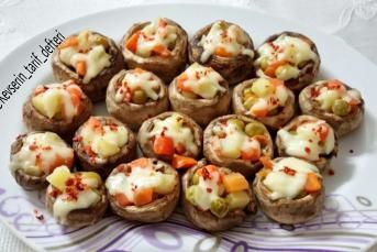 Kaşarlı Garnitürlü Mantar Dolması