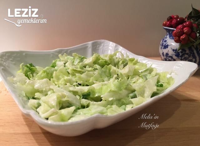 Sarımsaklı Mayonez Soslu Yeşil Salata