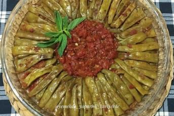 Zeytinyağlı Taze Fasulye Dizmesi