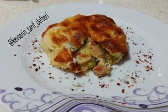 Beşamel Soslu Yufka İle Bohça Kebabı