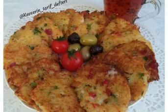 Biberli Peynirli Patates Mücver