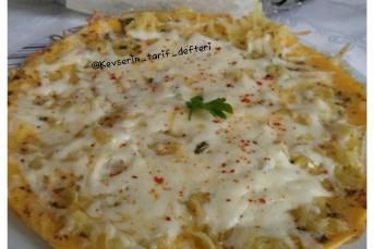 Kahvaltılık Patatesli Kaşarlı Omlet