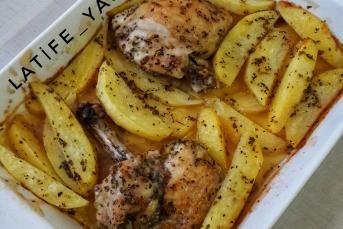 Fırında Mayonez Kekik Soslu Tavuk Pirzola