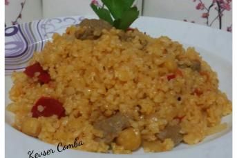 Etli Nohutlu Bulgur Pilavı Tarifi