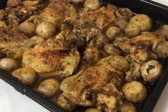 Baharatlı Mantarlı Tavuk Pirzola