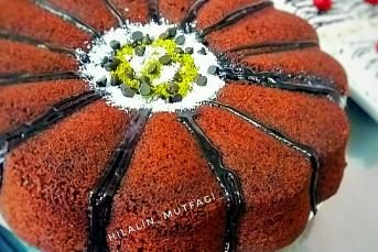 Çaylı Çikolatalı Pamuk Kek