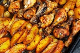 Mangal Tadında Fırın Tavuk