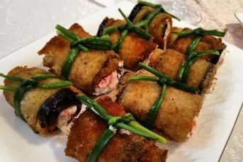 Tavuklu Patlıcan Sarma