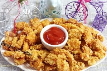 Fırında 2 Malzemeli Pratik Tavuk Nugget Tarifi