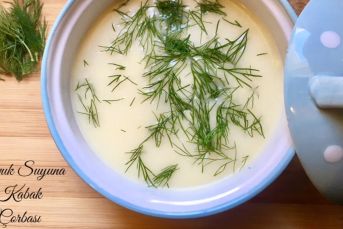 Tavuk Suyuna Kabak Çorbası