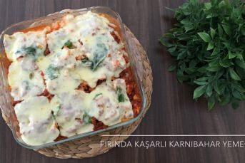 Fırında Kaşarlı Karnabahar Yemeği