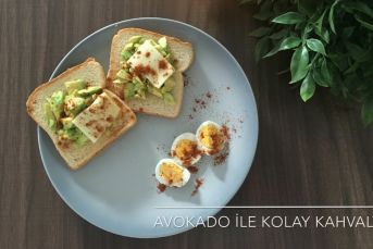 Avokado İle Kolay Kahvaltı (Videolu)