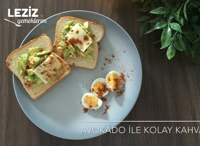 Avokado İle Kolay Kahvaltı (Videolu)